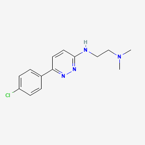 molecular formula C14H17ClN4 B4520913 N'-[6-(4-chlorophenyl)pyridazin-3-yl]-N,N-dimethylethane-1,2-diamine 