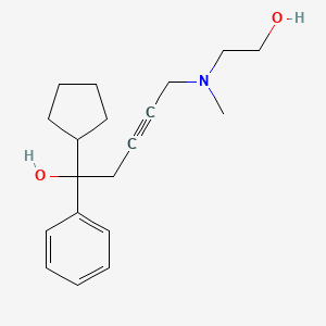 molecular formula C19H27NO2 B4520920 1-cyclopentyl-5-[(2-hydroxyethyl)(methyl)amino]-1-phenyl-3-pentyn-1-ol 