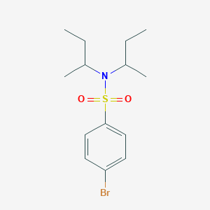 molecular formula C14H22BrNO2S B452094 4-bromo-N,N-di(butan-2-yl)benzenesulfonamide 