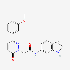 N-(1H-indol-6-yl)-2-(3-(3-methoxyphenyl)-6-oxopyridazin-1(6H)-yl)acetamide