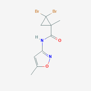molecular formula C9H10Br2N2O2 B452097 2,2-dibromo-1-methyl-N-(5-methyl-3-isoxazolyl)cyclopropanecarboxamide 