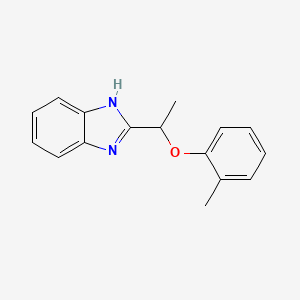 2-[1-(2-methylphenoxy)ethyl]-1H-1,3-benzodiazole