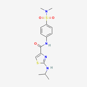 N-{4-[(dimethylamino)sulfonyl]phenyl}-2-(isopropylamino)-1,3-thiazole-4-carboxamide