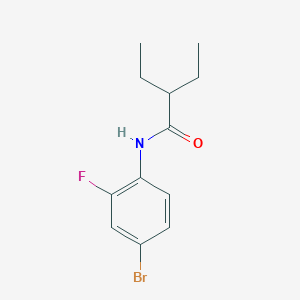 molecular formula C12H15BrFNO B452103 N-(4-bromo-2-fluorophenyl)-2-ethylbutanamide 