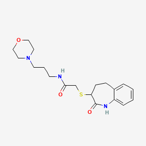 2-[(2-hydroxy-4,5-dihydro-3H-1-benzazepin-3-yl)sulfanyl]-N-[3-(morpholin-4-yl)propyl]acetamide