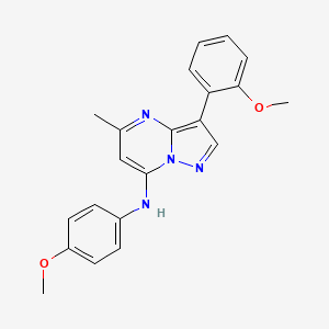 3-(2-methoxyphenyl)-N-(4-methoxyphenyl)-5-methylpyrazolo[1,5-a]pyrimidin-7-amine