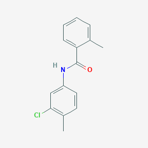 molecular formula C15H14ClNO B452104 N-(3-Chloro-4-methylphenyl)-2-methylbenzamide 