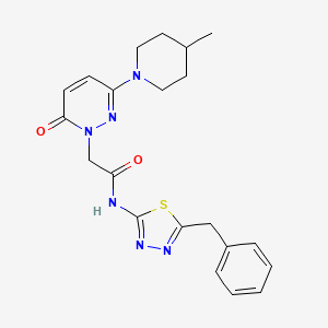 N-[(2E)-5-benzyl-1,3,4-thiadiazol-2(3H)-ylidene]-2-[3-(4-methylpiperidin-1-yl)-6-oxopyridazin-1(6H)-yl]acetamide