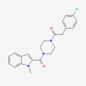 2-(4-chlorophenyl)-1-{4-[(1-methyl-1H-indol-2-yl)carbonyl]piperazin-1-yl}ethanone