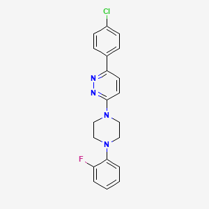 3-(4-Chlorophenyl)-6-[4-(2-fluorophenyl)piperazin-1-yl]pyridazine