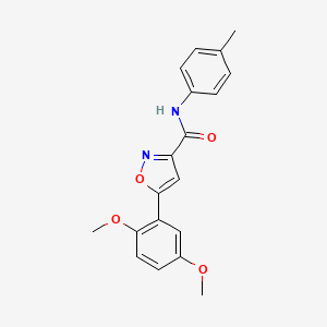 5-(2,5-dimethoxyphenyl)-N-(4-methylphenyl)-1,2-oxazole-3-carboxamide