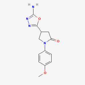 4-(5-Amino-1,3,4-oxadiazol-2-yl)-1-(4-methoxyphenyl)pyrrolidin-2-one