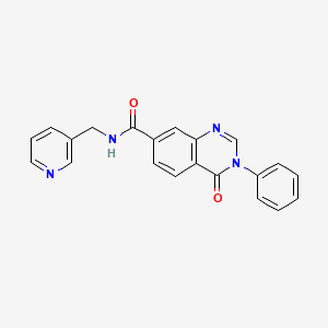 4-oxo-3-phenyl-N-(pyridin-3-ylmethyl)-3,4-dihydroquinazoline-7-carboxamide