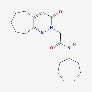 N-cycloheptyl-2-(3-oxo-3,5,6,7,8,9-hexahydro-2H-cyclohepta[c]pyridazin-2-yl)acetamide