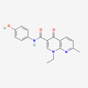 1-ethyl-N-(4-hydroxyphenyl)-7-methyl-4-oxo-1,4-dihydro-1,8-naphthyridine-3-carboxamide