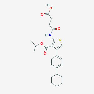 4-{[4-(4-Cyclohexylphenyl)-3-(isopropoxycarbonyl)-2-thienyl]amino}-4-oxobutanoic acid