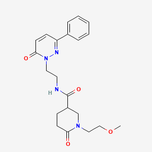 1-(2-methoxyethyl)-6-oxo-N-[2-(6-oxo-3-phenyl-1(6H)-pyridazinyl)ethyl]-3-piperidinecarboxamide