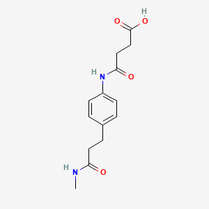 4-({4-[3-(methylamino)-3-oxopropyl]phenyl}amino)-4-oxobutanoic acid