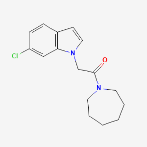 1-(azepan-1-yl)-2-(6-chloro-1H-indol-1-yl)ethanone