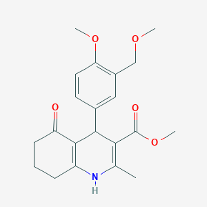 Methyl 4-[4-methoxy-3-(methoxymethyl)phenyl]-2-methyl-5-oxo-1,4,5,6,7,8-hexahydro-3-quinolinecarboxylate