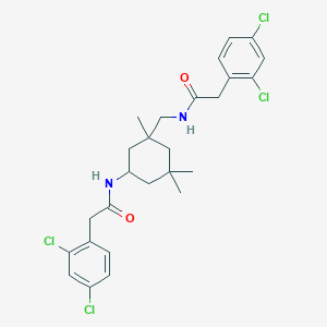 molecular formula C26H30Cl4N2O2 B452133 2-(2,4-dichlorophenyl)-N-[3-({[(2,4-dichlorophenyl)acetyl]amino}methyl)-3,5,5-trimethylcyclohexyl]acetamide 