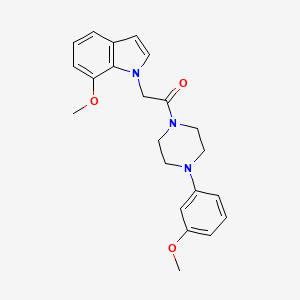 2-(7-methoxy-1H-indol-1-yl)-1-[4-(3-methoxyphenyl)piperazin-1-yl]ethanone