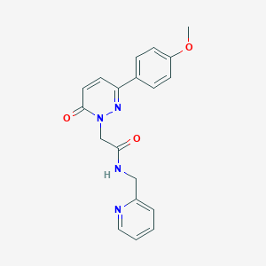 2-(3-(4-methoxyphenyl)-6-oxopyridazin-1(6H)-yl)-N-(pyridin-2-ylmethyl)acetamide