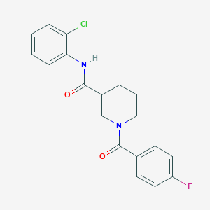 N-(2-chlorophenyl)-1-(4-fluorobenzoyl)-3-piperidinecarboxamide