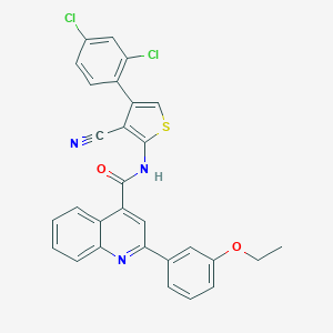 N-[3-cyano-4-(2,4-dichlorophenyl)-2-thienyl]-2-(3-ethoxyphenyl)-4-quinolinecarboxamide