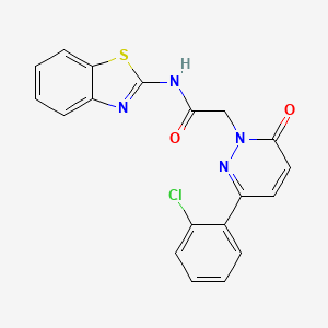 N-[(2Z)-1,3-benzothiazol-2(3H)-ylidene]-2-[3-(2-chlorophenyl)-6-oxopyridazin-1(6H)-yl]acetamide