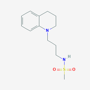 molecular formula C13H20N2O2S B4521422 N-[3-(3,4-dihydro-1(2H)-quinolinyl)propyl]methanesulfonamide 