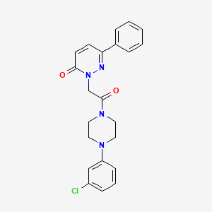 2-(2-(4-(3-chlorophenyl)piperazin-1-yl)-2-oxoethyl)-6-phenylpyridazin-3(2H)-one