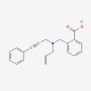 molecular formula C20H19NO2 B4521439 2-{[allyl(3-phenylprop-2-yn-1-yl)amino]methyl}benzoic acid 