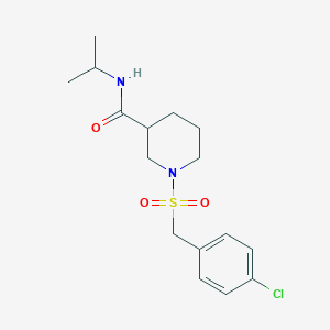 1-[(4-chlorobenzyl)sulfonyl]-N-isopropyl-3-piperidinecarboxamide