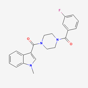 (3-fluorophenyl){4-[(1-methyl-1H-indol-3-yl)carbonyl]piperazin-1-yl}methanone