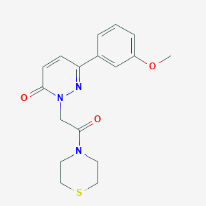 6-(3-methoxyphenyl)-2-[2-oxo-2-(4-thiomorpholinyl)ethyl]-3(2H)-pyridazinone