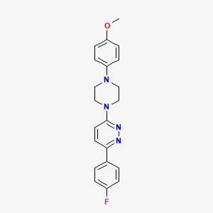 3-(4-Fluorophenyl)-6-[4-(4-methoxyphenyl)piperazin-1-yl]pyridazine