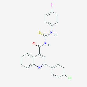 2-(4-chlorophenyl)-N-[(4-iodophenyl)carbamothioyl]quinoline-4-carboxamide