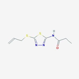 N-[5-(allylthio)-1,3,4-thiadiazol-2-yl]propanamide