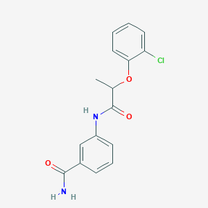 3-{[2-(2-chlorophenoxy)propanoyl]amino}benzamide