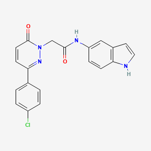 2-(3-(4-chlorophenyl)-6-oxopyridazin-1(6H)-yl)-N-(1H-indol-5-yl)acetamide