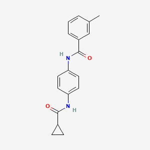 N-{4-[(cyclopropylcarbonyl)amino]phenyl}-3-methylbenzamide