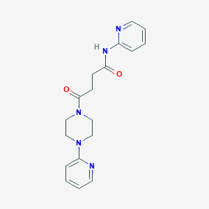 4-oxo-N-(2-pyridyl)-4-[4-(2-pyridyl)piperazino]butanamide