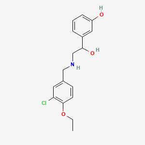 3-{2-[(3-chloro-4-ethoxybenzyl)amino]-1-hydroxyethyl}phenol