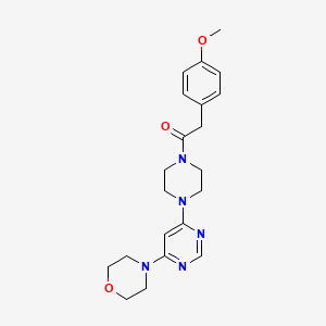 4-(6-{4-[(4-methoxyphenyl)acetyl]-1-piperazinyl}-4-pyrimidinyl)morpholine