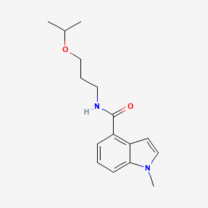 1-methyl-N-[3-(propan-2-yloxy)propyl]-1H-indole-4-carboxamide