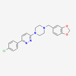 3-[4-(1,3-Benzodioxol-5-ylmethyl)piperazin-1-yl]-6-(4-chlorophenyl)pyridazine