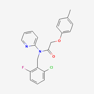 N-[(2-CHLORO-6-FLUOROPHENYL)METHYL]-2-(4-METHYLPHENOXY)-N-(PYRIDIN-2-YL)ACETAMIDE