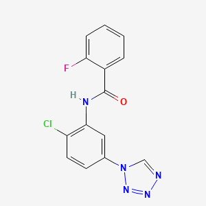 N-[2-chloro-5-(1H-tetrazol-1-yl)phenyl]-2-fluorobenzamide