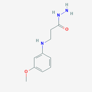 molecular formula C10H15N3O2 B4521745 3-[(3-methoxyphenyl)amino]propanohydrazide 